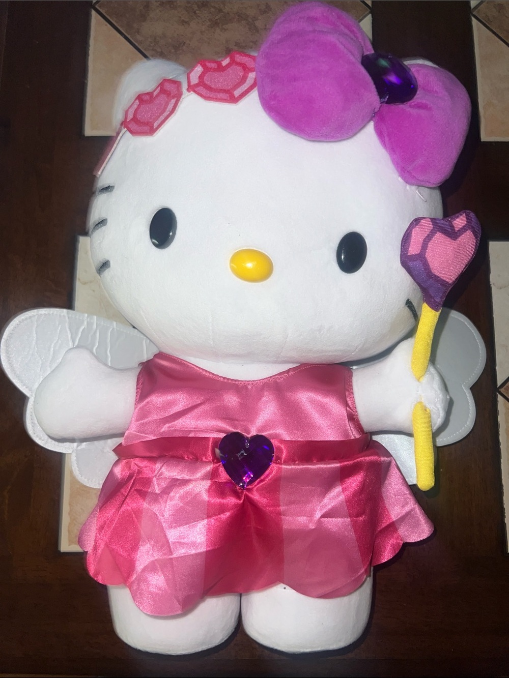 Hello Kitty Pink and Purple Fairy Plush with Yellow Wand - Picture 2 of 14
